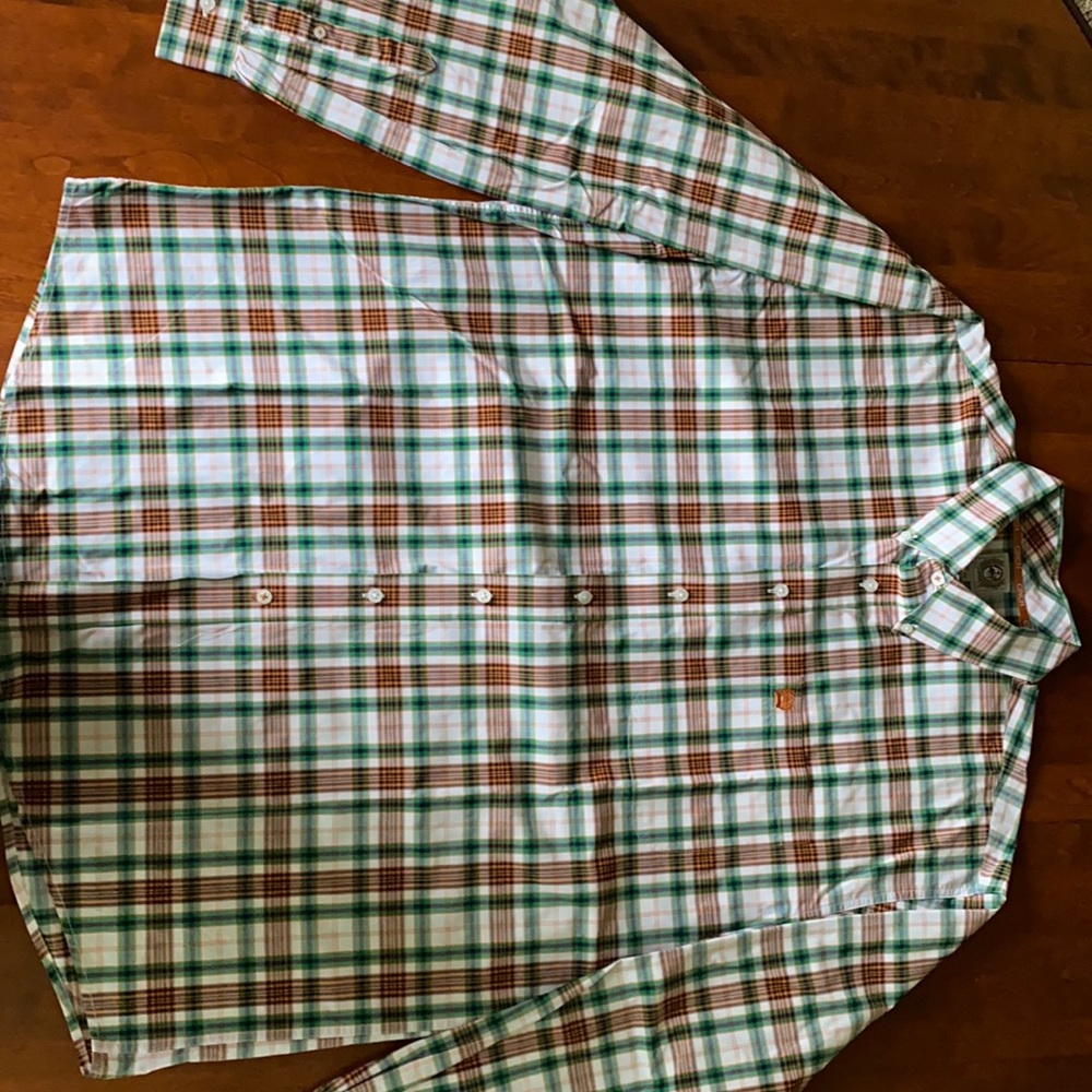 Cinch mens XL plaid button down shirt